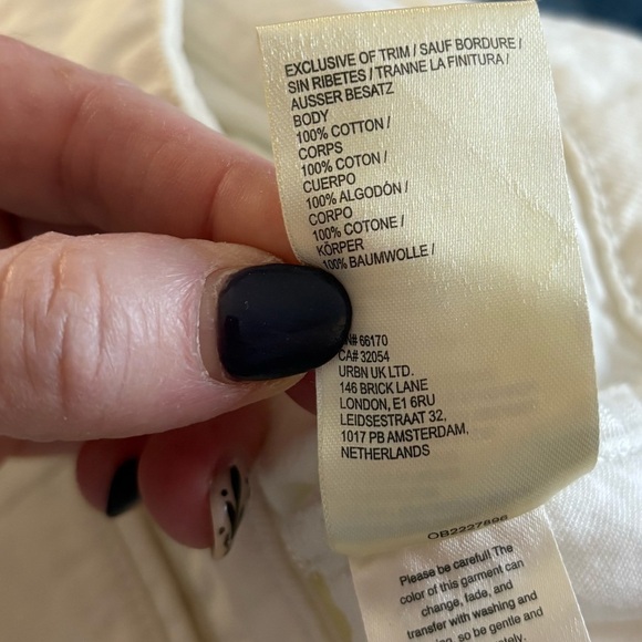 Anthropologie Pilcro “The Devon” White Denim Shorts NWT Size 31 - Picture 6 of 7